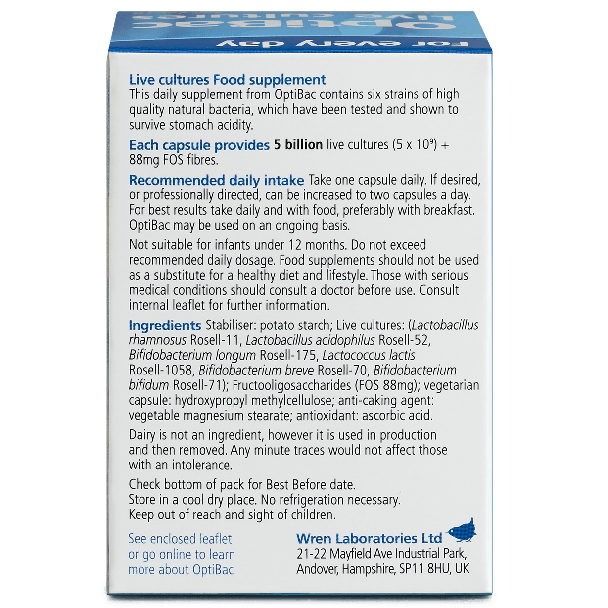 Optibac Probiotics FOR EVERYDAY - 30 capsules - Image 3