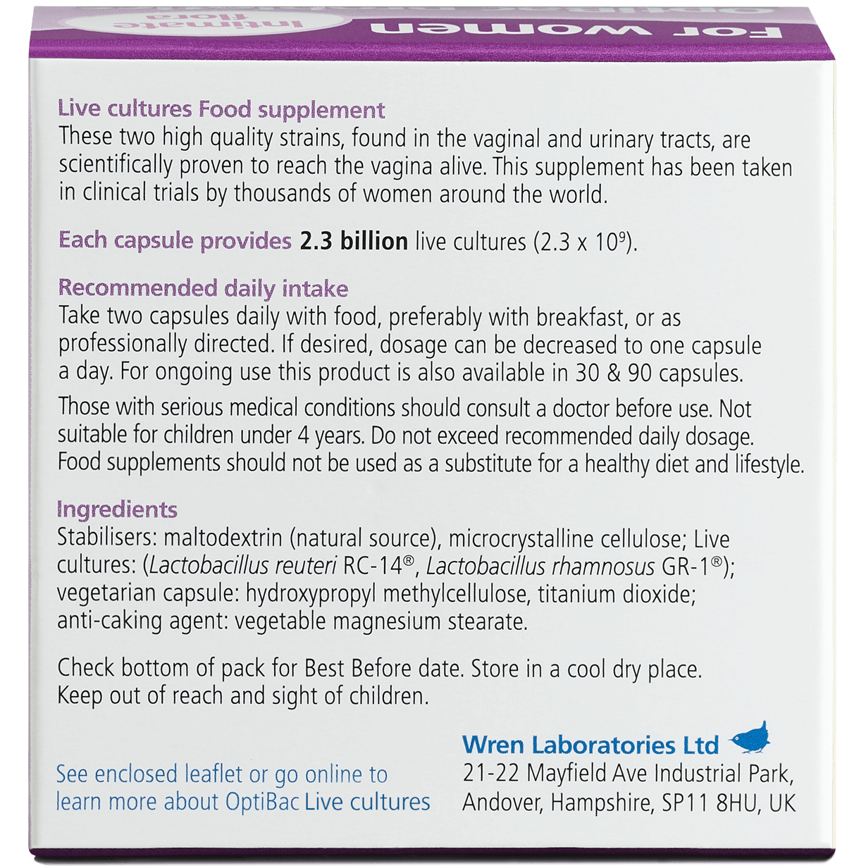 OptiBac Probiotics FOR WOMEN - Image 2