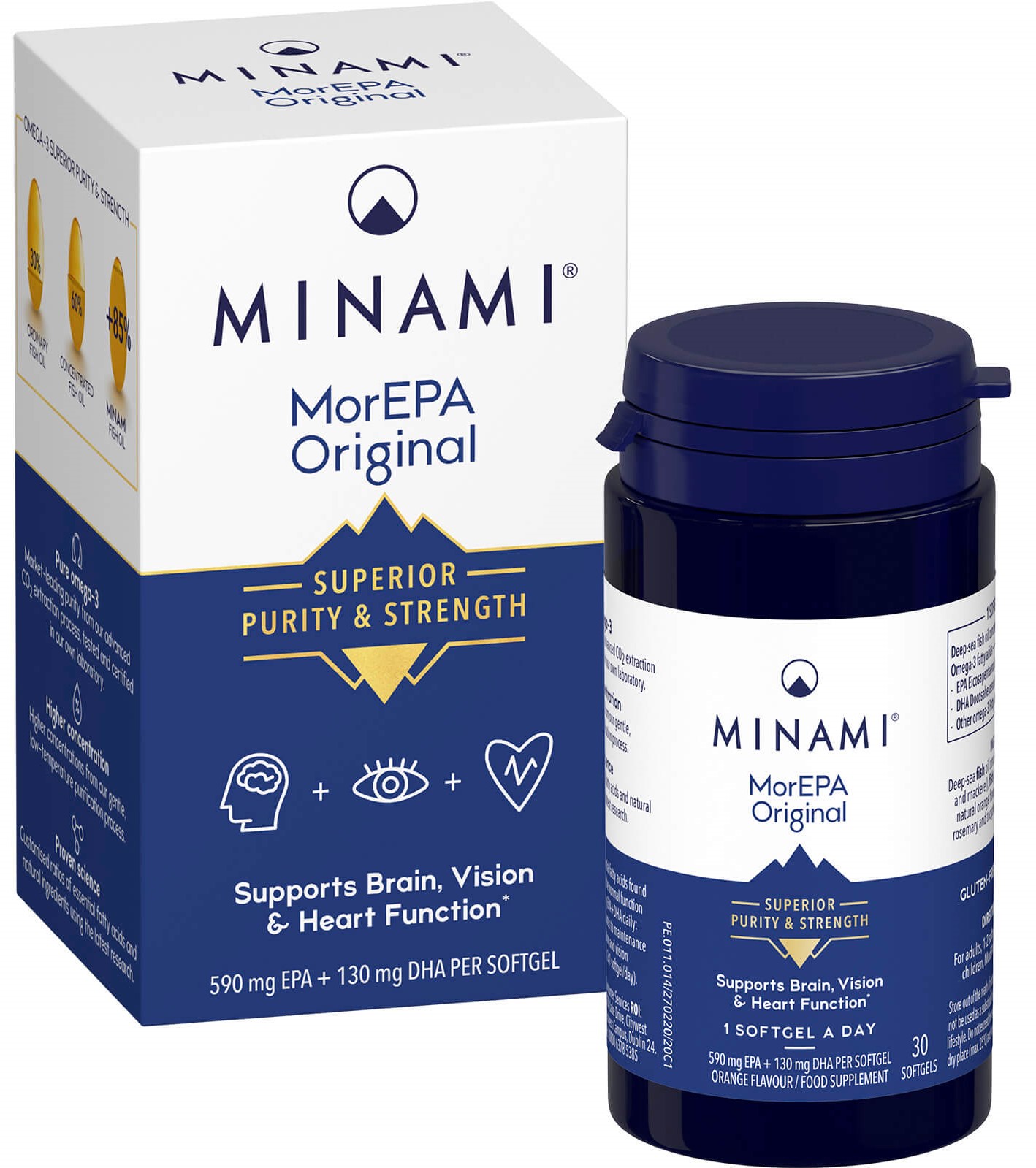 Minami MorEPA Original Omega-3 Fish Oil 60 caps - Image 3