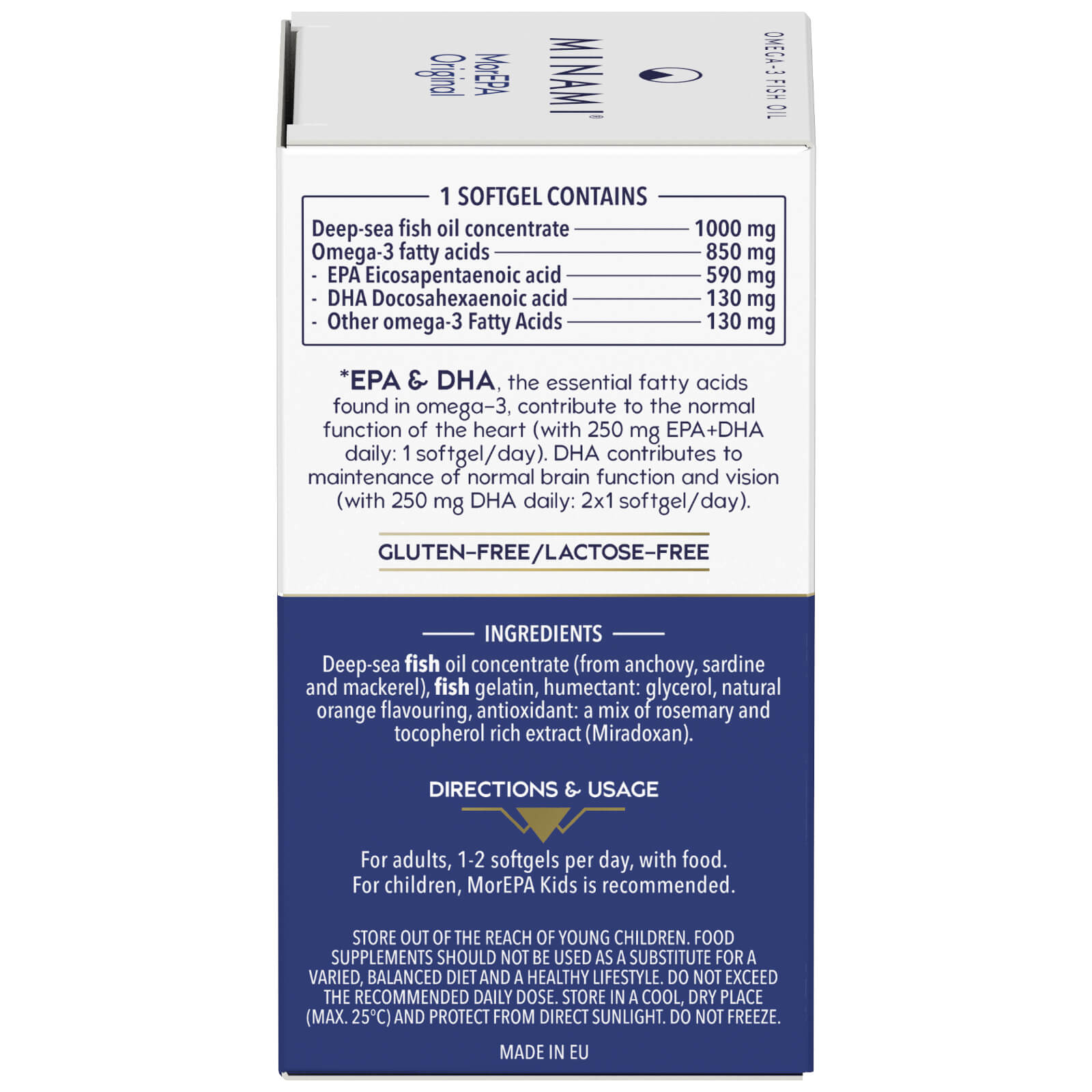 Minami MorEPA Original Omega-3 Fish Oil 60 caps - Image 4