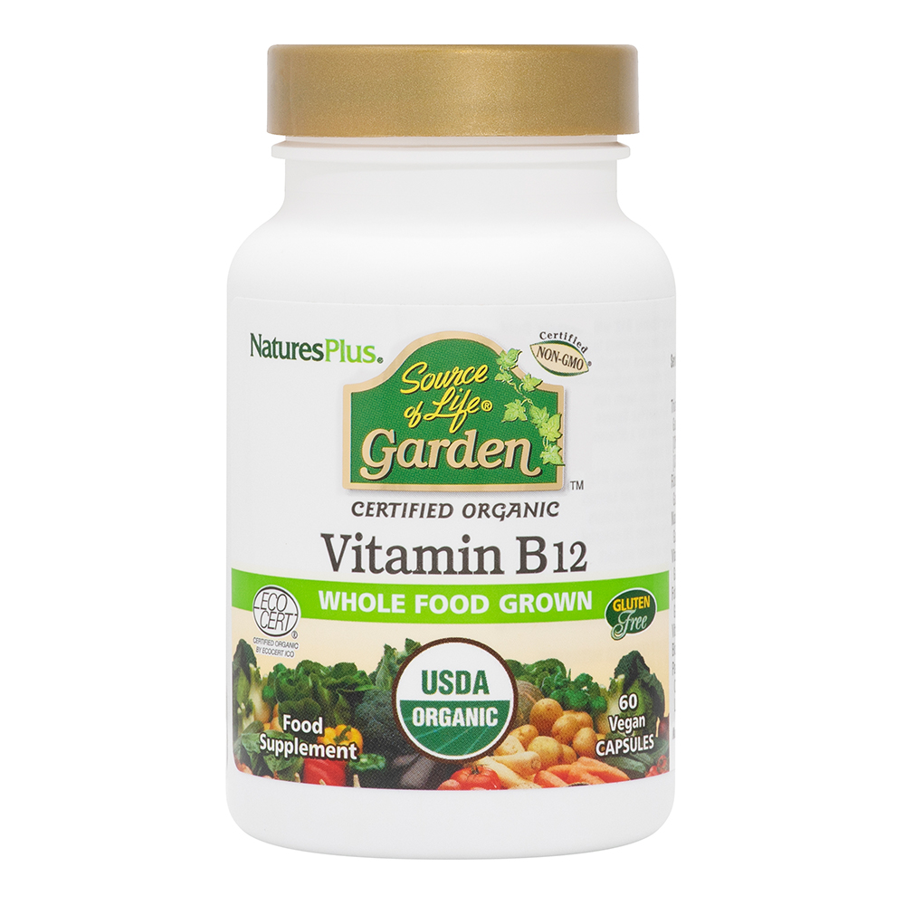 NaturesPlus Source of Life Garden Vitamin B-12 60 Capsules