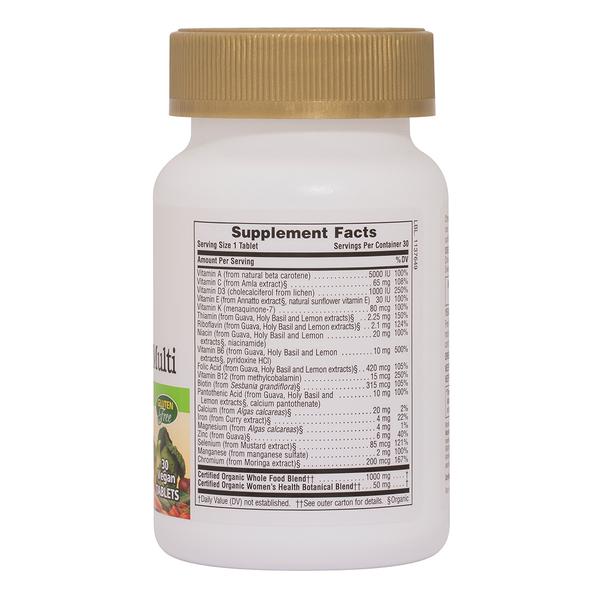 NaturesPlus Source of Life Garden Organic Women's Daily 30 capsules - Image 2