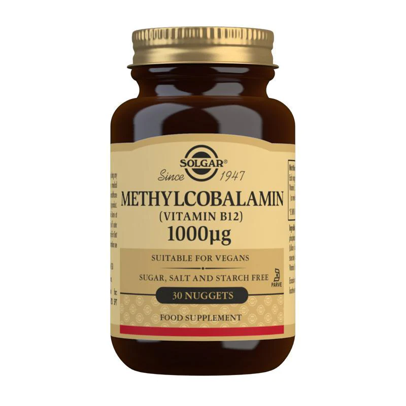 Solgar Methylcobalamin (Vitamin B12) 1000 mcg 30 Nuggets