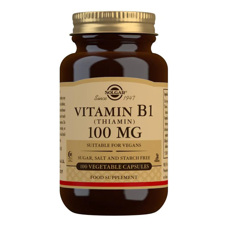 Solgar Vitamin B1 (Thiamin) 100 mg 100 VCapsules