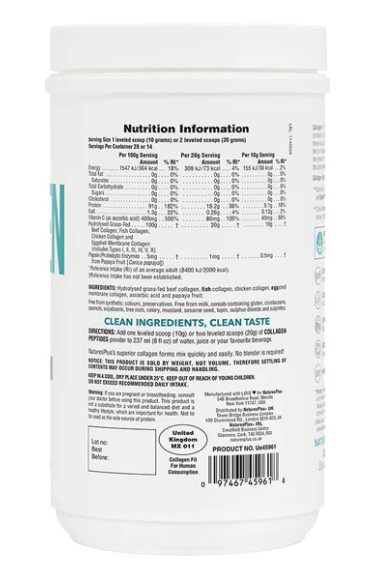 NaturesPlus - Collagen Peptides - 300 grams powder - Image 2