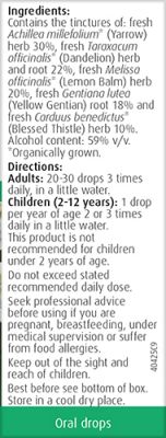 A.Vogel Yarrow Herbal Bitters Complex Drops - 50ml - Image 2