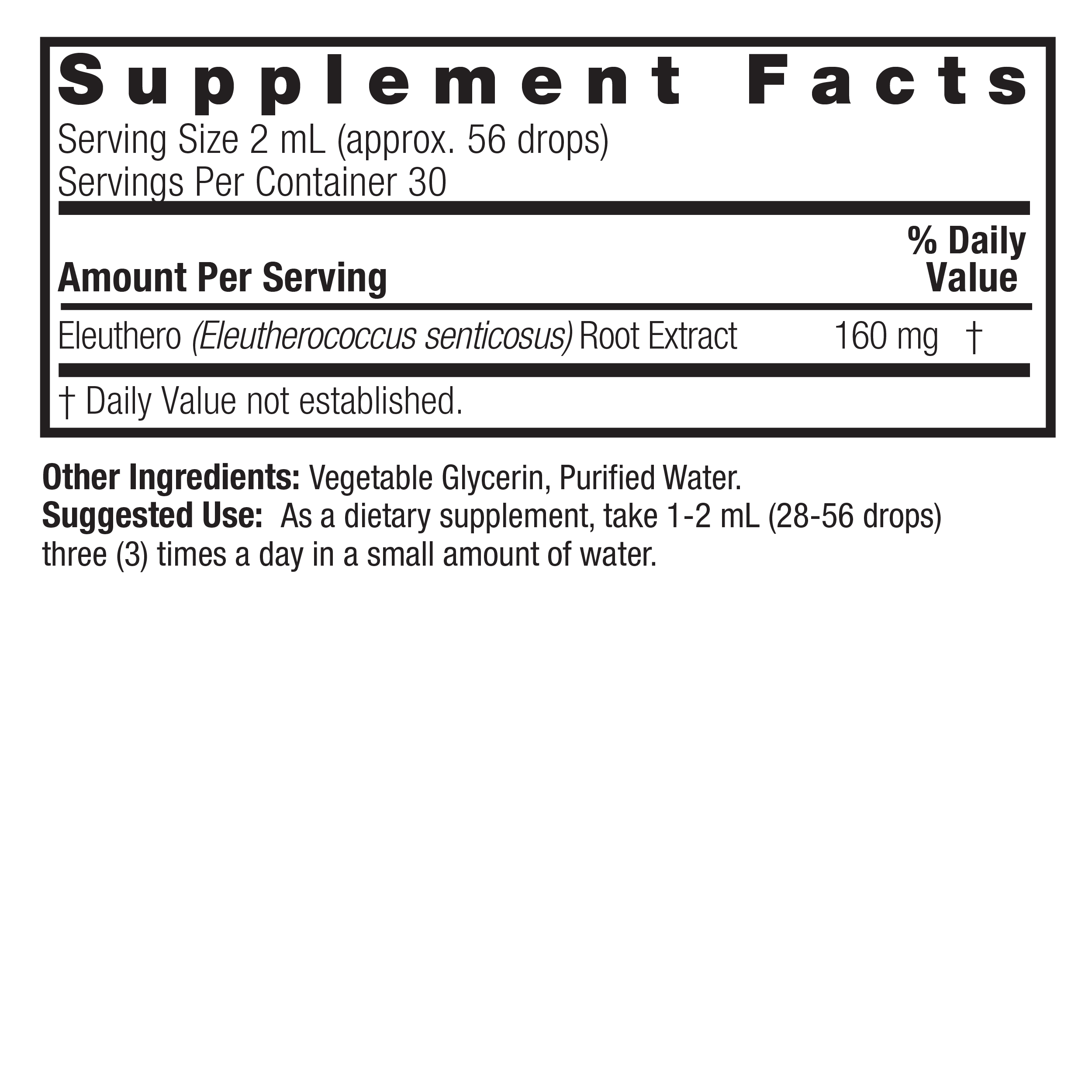 Nature's Answer - Eleuthero Root -30ml- Alcohol-Free (Siberian Ginseng) - Image 2