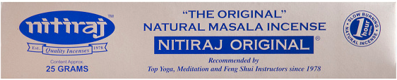 Nitiraj The Original Incense - 12g/25g/100g
