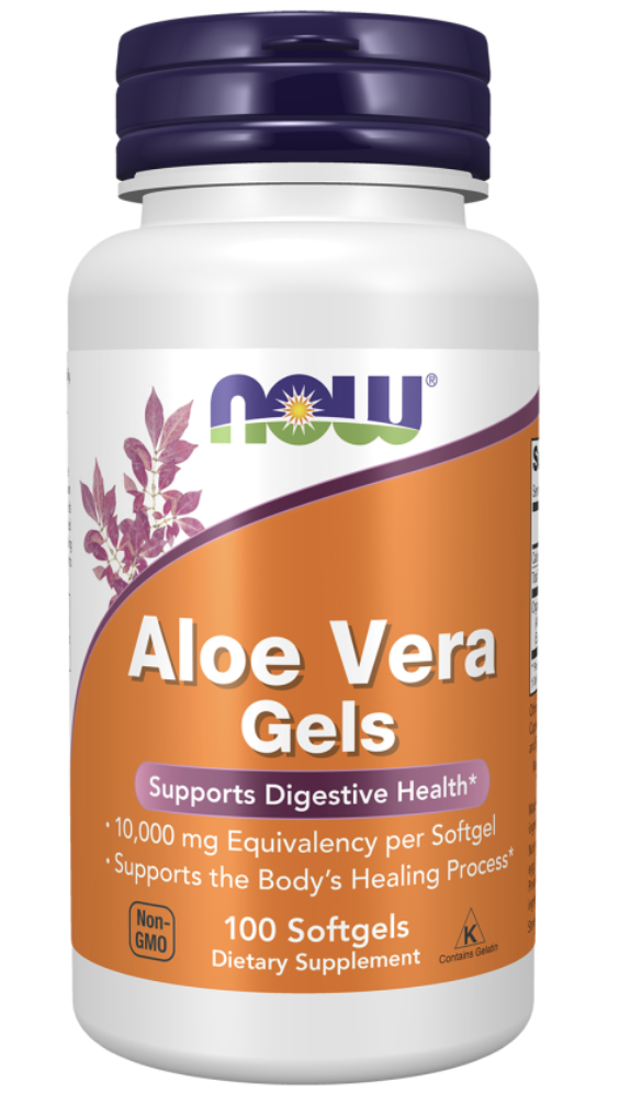 NOW Aloe Vera Gels 10,000mg - 100 Softgels
