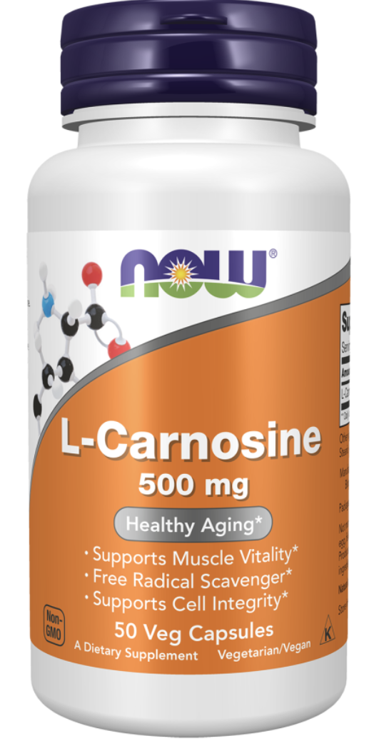 NOW L-Carnosine - 500mg - 50 Vcaps