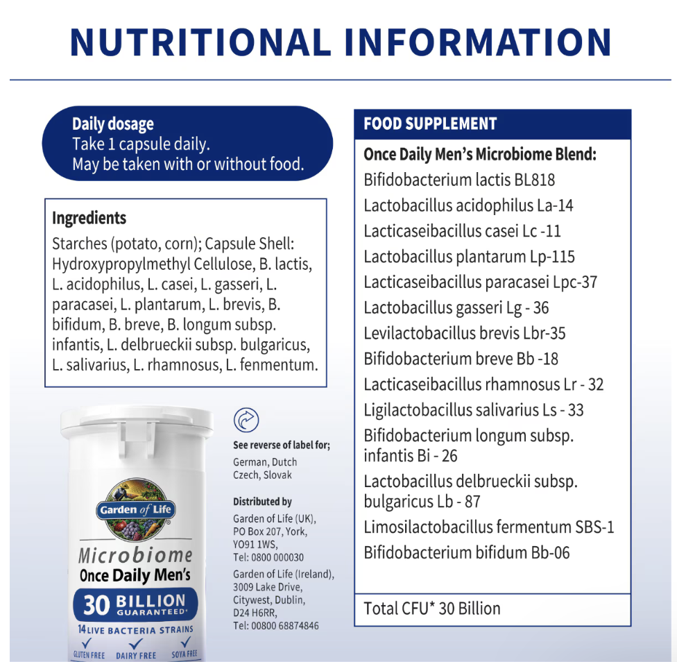 Garden of Life - Microbiome - 10 billion - 1 per day - 30 vcaps - Image 6