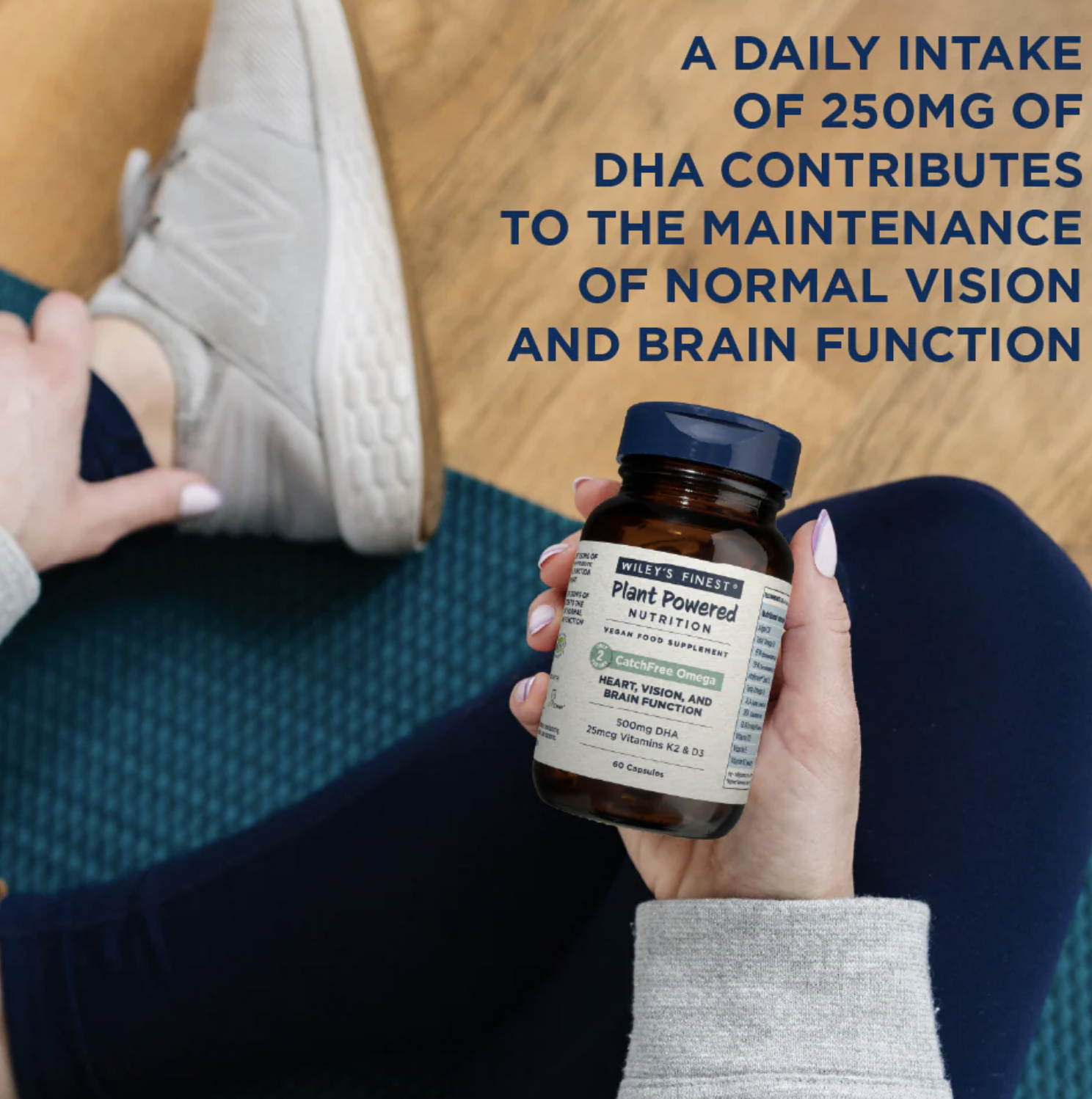 Wiley's Finest - Plant Powered - CatchFree Omega - 500mg DHA - 60Vcaps - Image 3